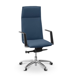 Офисное кресло для руководителя Соло, ткань Bahama / синяя, solo4 в Вологде