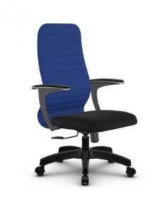Кресло компьютерное SU-CU160-10 PL синий/черный в Вологде