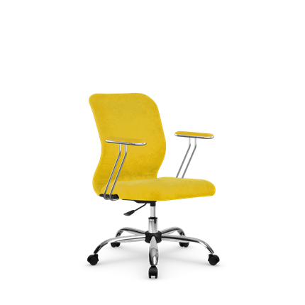 Кресло компьютерное SU-Mr-4/подл.078/осн.006 желтый в Вологде - изображение