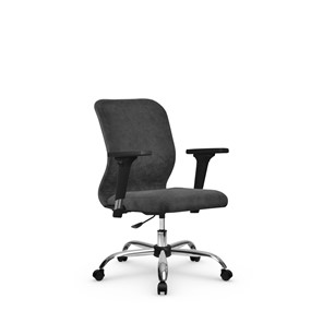 Офисное кресло SU-Mr-4/подл.200/осн.006 темно-серый в Вологде