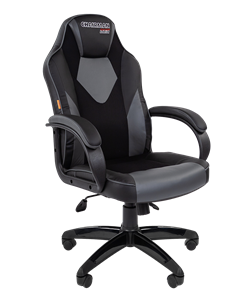 Кресло компьютерное CHAIRMAN GAME 17, цвет черный / серый в Вологде - предосмотр
