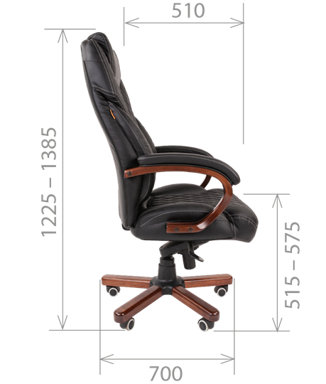 Кресло CHAIRMAN 406, коричневый в Вологде - изображение 5