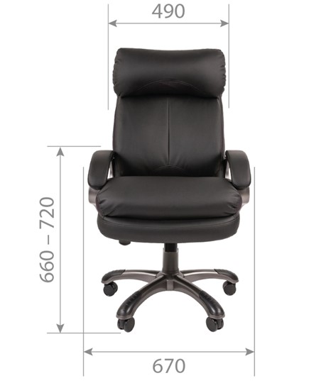 Компьютерное кресло CHAIRMAN 505 Экокожа черная в Вологде - изображение 4