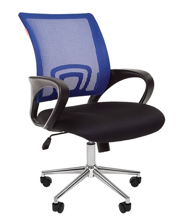 Кресло офисное CHAIRMAN 696 CHROME Сетка TW-05 (синий) в Вологде - изображение