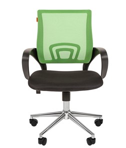 Кресло компьютерное CHAIRMAN 696 CHROME Сетка TWA-31 (зеленый) в Вологде - предосмотр 2