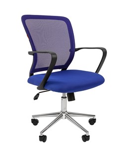 Кресло офисное CHAIRMAN 698 CHROME new Сетка TW-05 (синий) в Вологде