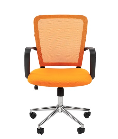 Компьютерное кресло CHAIRMAN 698 CHROME new Сетка TW-66 (оранжевый) в Вологде - изображение 2