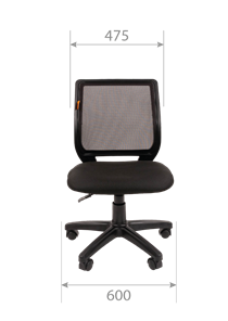 Компьютерное кресло CHAIRMAN 699 Б/Л Сетка TW-01(черный) в Вологде - предосмотр 4