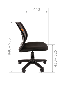 Компьютерное кресло CHAIRMAN 699 Б/Л Сетка TW-01(черный) в Вологде - предосмотр 5