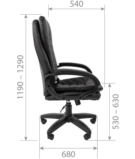 Офисное кресло CHAIRMAN 795 LT, экокожа, цвет коричневый в Вологде - изображение 3