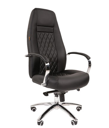 Офисное кресло CHAIRMAN 950 Экокожа черная в Вологде - изображение