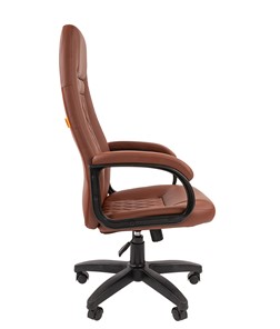 Кресло компьютерное CHAIRMAN 950LT Экокожа коричневая в Вологде - предосмотр 2