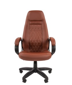 Кресло компьютерное CHAIRMAN 950LT Экокожа коричневая в Вологде - предосмотр 3