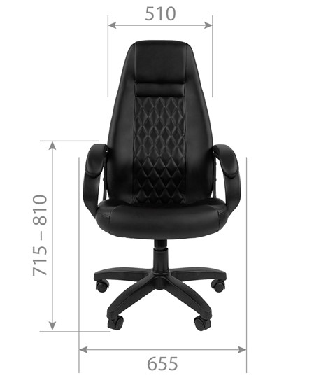 Кресло компьютерное CHAIRMAN 950LT Экокожа коричневая в Вологде - изображение 4