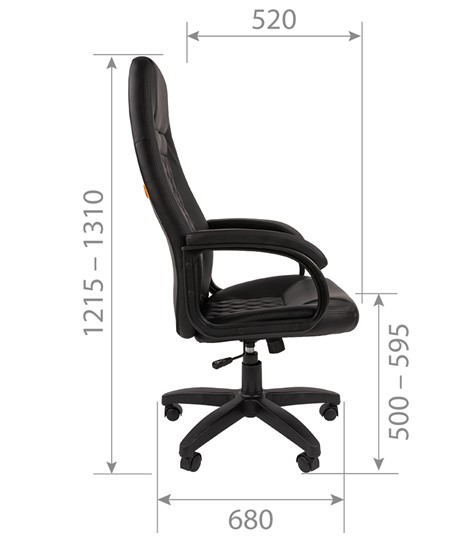 Кресло компьютерное CHAIRMAN 950LT Экокожа коричневая в Вологде - изображение 5