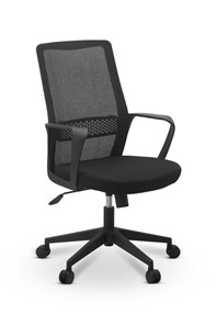 Кресло в офис Space, сетка YM/ткань Luna / черная/черная в Вологде - предосмотр