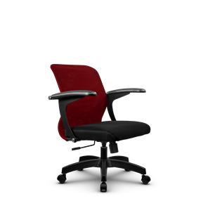 Компьютерное кресло SU-M-4/подл.160/осн.001, Бордовый/Черный в Вологде