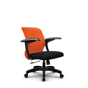 Компьютерное кресло SU-M-4/подл.160/осн.001, Оранжевый/Черный в Вологде - предосмотр