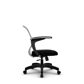 Кресло компьютерное SU-M-4/подл.160/осн.001, Светло-серый/Черный в Вологде - предосмотр 1