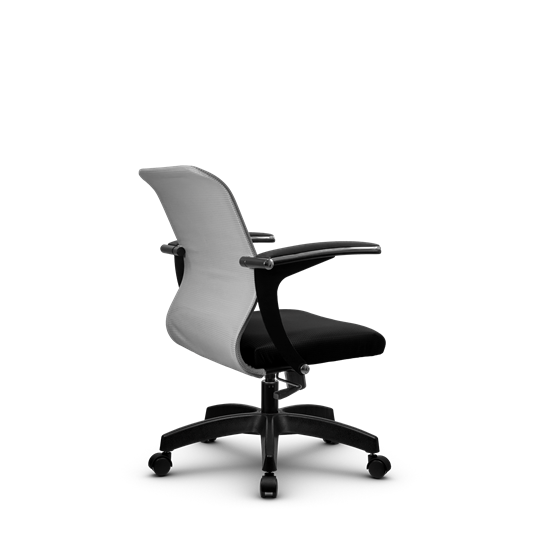 Кресло компьютерное SU-M-4/подл.160/осн.001, Светло-серый/Черный в Вологде - изображение 2