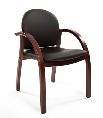 Кресло компьютерное CHAIRMAN 659 Экокожа черная в Вологде - изображение