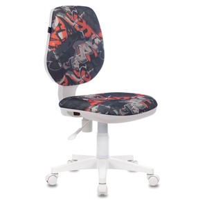 Офисное кресло Brabix Fancy MG-201W (без подлокотников, пластик белый, с рисунком "Graffity") 532415 в Вологде - предосмотр