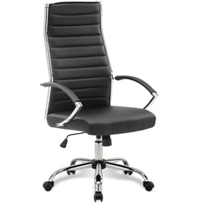 Компьютерное кресло Brabix Style EX-528 (экокожа, хром, черное) 531947 в Вологде