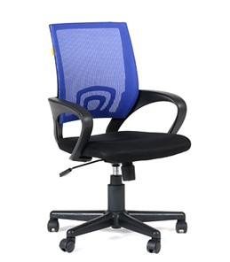 Кресло офисное CHAIRMAN 696 black Сетчатый акрил DW61 синий в Вологде - предосмотр
