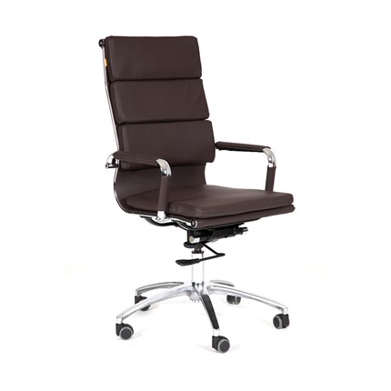 Кресло CHAIRMAN 750 экокожа коричневая в Вологде - изображение