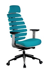 Кресло Riva Chair SHARK (Лазурный/серый) в Вологде - предосмотр
