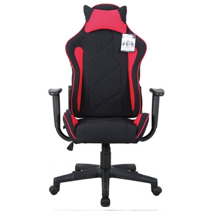 Компьютерное кресло Brabix GT Racer GM-100 (подушка, ткань, черное/красное) в Вологде - изображение