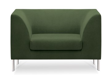 Офисное мягкое кресло Сиеста, ткань Сахара / зеленая С39 в Вологде