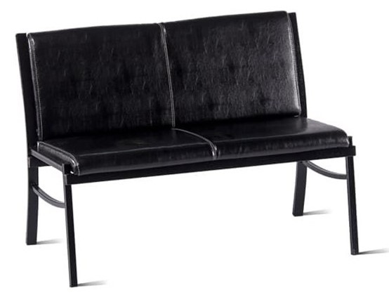 Прямой диван Симпл-2, ВИК Carolina/Черная шагрень в Вологде - изображение
