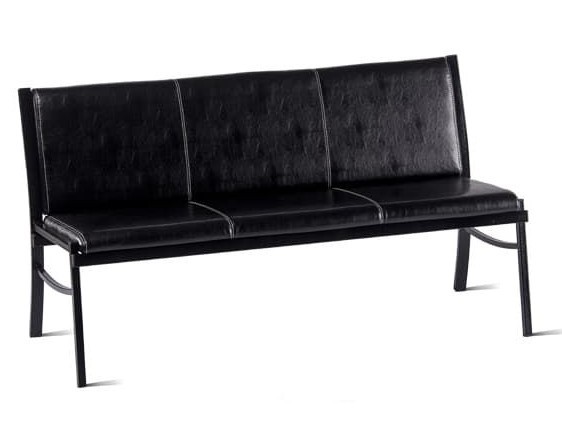 Прямой диван Симпл-3, ВИК Carolina/Черная шагрень в Вологде - изображение