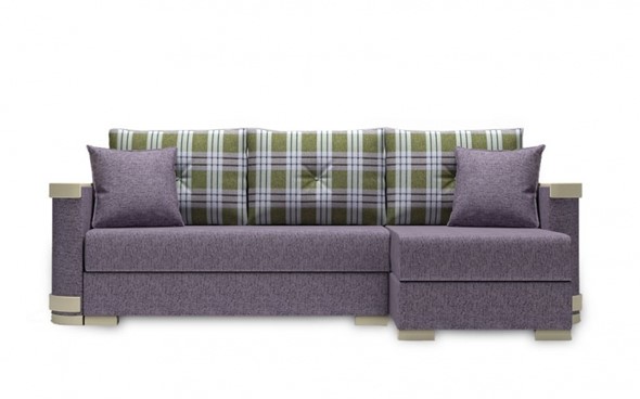 Угловой диван Serena 210 (Uno roze grey + kenturi sage) в Вологде - изображение