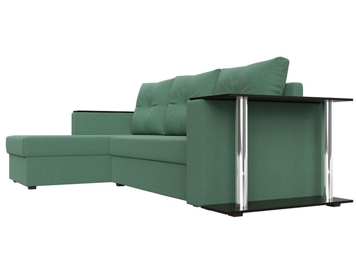 Угловой диван Атланта Лайт, Амур зеленый (микровельвет) в Вологде - изображение 7