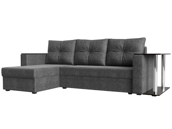 Угловой диван Атланта Лайт, Серый (рогожка) в Вологде - изображение