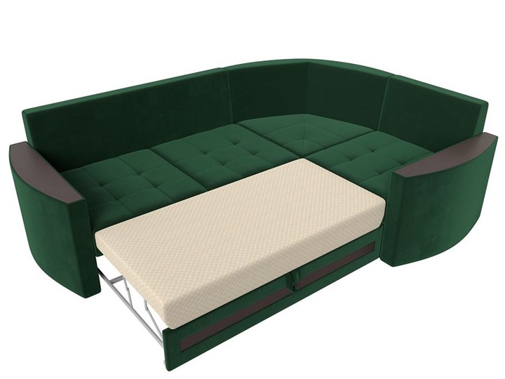 Угловой диван Белла, Зеленый (Велюр) в Вологде - изображение 1