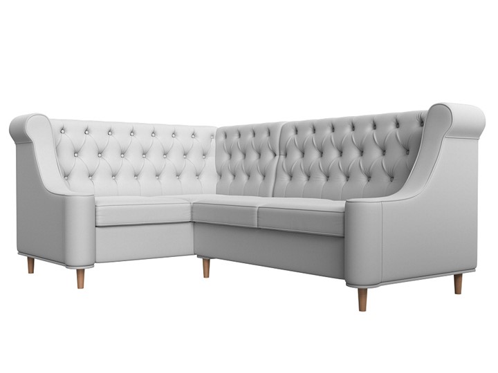 Угловой диван Бронкс, Белый (экокожа) в Вологде - изображение 2