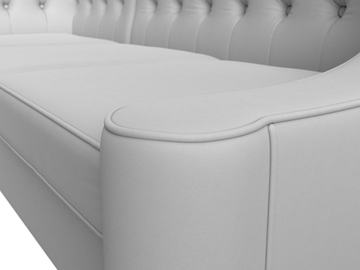 Угловой диван Бронкс, Белый (экокожа) в Вологде - изображение 3