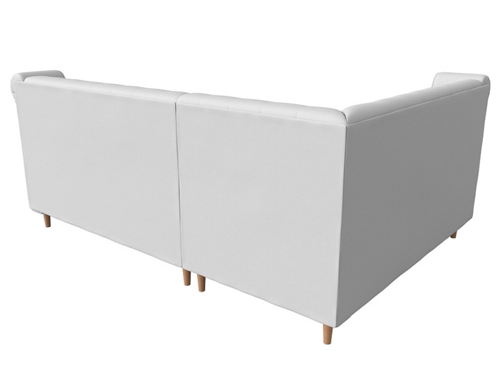 Угловой диван Бронкс, Белый (экокожа) в Вологде - изображение 5