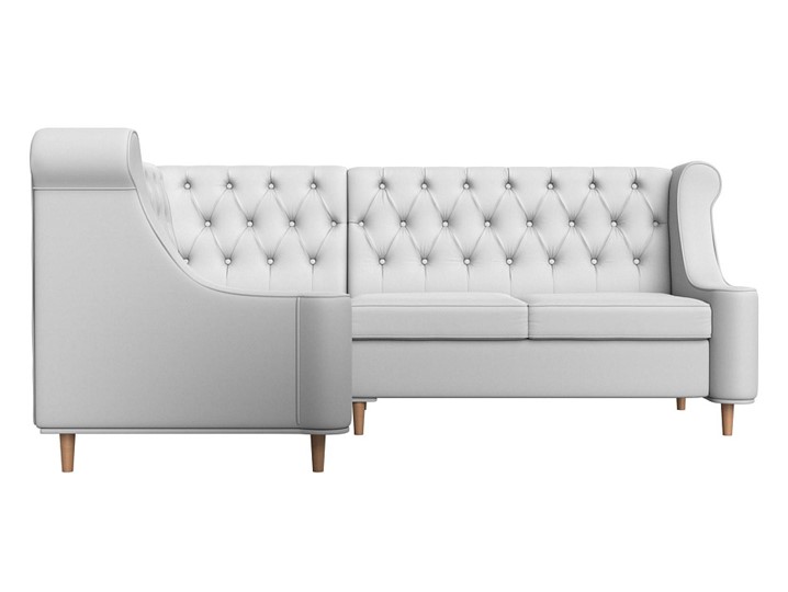 Угловой диван Бронкс, Белый (экокожа) в Вологде - изображение 1