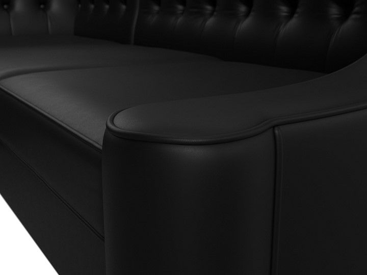 Угловой диван Бронкс, Черный (экокожа) в Вологде - изображение 4
