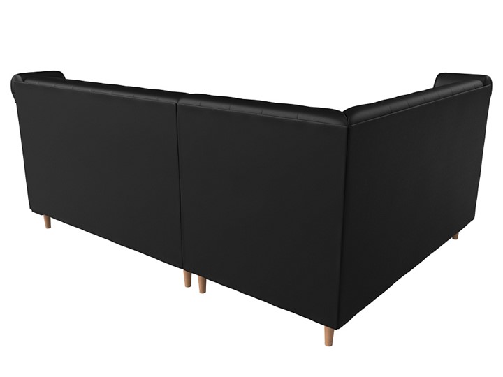 Угловой диван Бронкс, Черный (экокожа) в Вологде - изображение 5