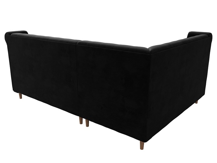 Угловой диван Бронкс, Черный (Велюр) в Вологде - изображение 5