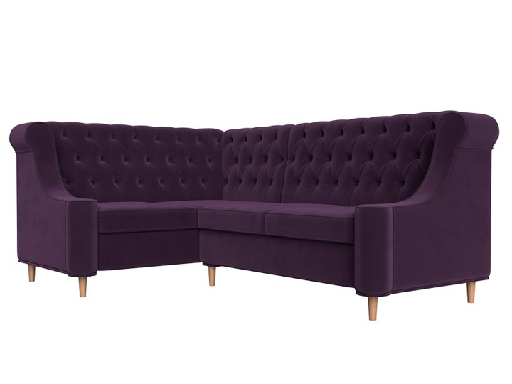 Угловой диван Бронкс, Фиолетовый (Велюр) в Вологде - изображение 2