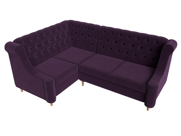 Угловой диван Бронкс, Фиолетовый (Велюр) в Вологде - изображение 4