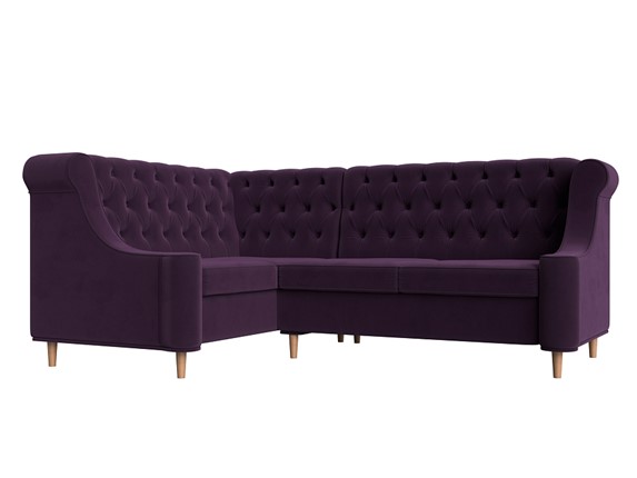 Угловой диван Бронкс, Фиолетовый (Велюр) в Вологде - изображение