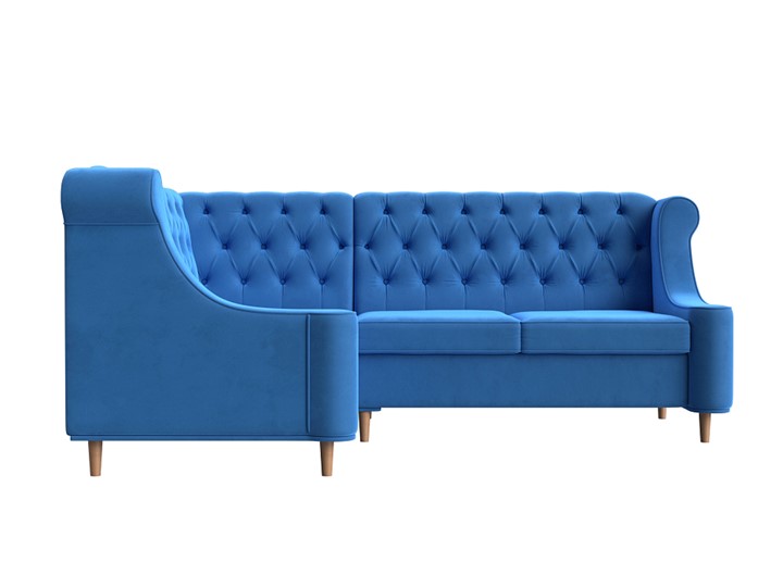 Угловой диван Бронкс, Голубой (Велюр) в Вологде - изображение 1