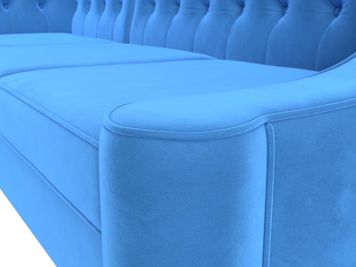 Угловой диван Бронкс, Голубой (Велюр) в Вологде - изображение 3